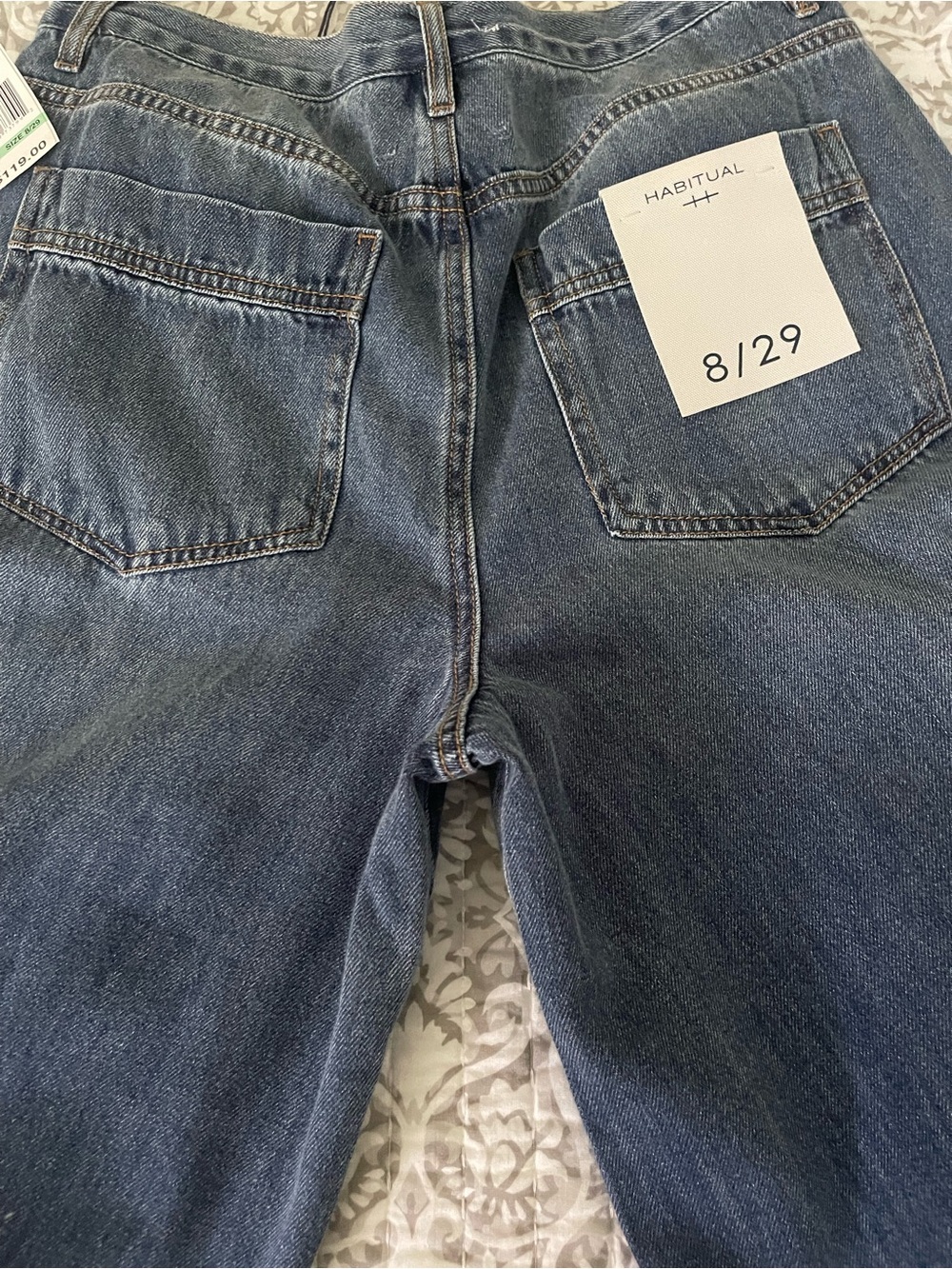 Habitual womens Relaxed Indigo Blue Denim Jeans